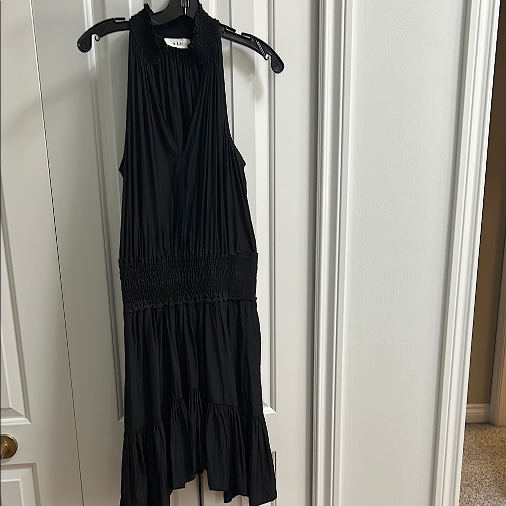 A.L.C. Elegant Black Ruffled Dress